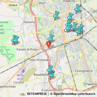 Mappa Via Giovanni di Moravia, 33100 Udine UD, Italia (2.57462)