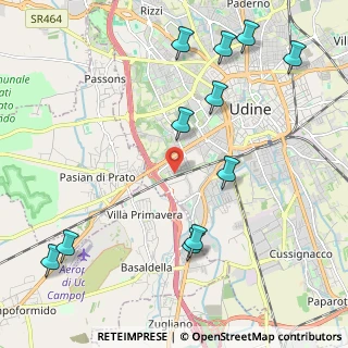Mappa Via Giovanni di Moravia, 33100 Udine UD, Italia (2.55909)