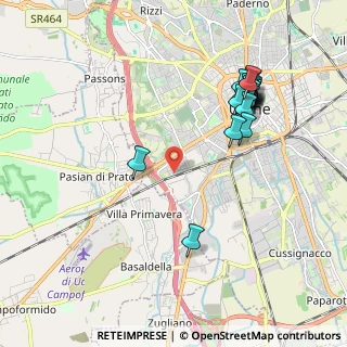 Mappa Via Giovanni di Moravia, 33100 Udine UD, Italia (2.128)