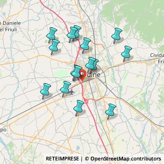 Mappa Via Giovanni di Moravia, 33100 Udine UD, Italia (6.68067)