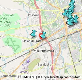 Mappa Via Vercelli, 33037 Pasian di Prato UD, Italia (2.92765)