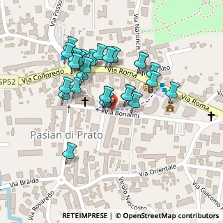Mappa Via P. Bonanni, 33037 Pasian di Prato UD, Italia (0.08929)