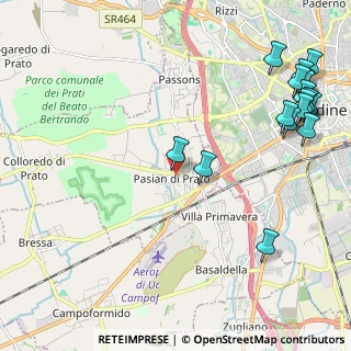 Mappa Via P. Bonanni, 33037 Pasian di Prato UD, Italia (2.92235)