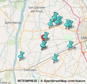 Mappa Via XI Febbraio, 33036 Mereto di Tomba UD, Italia (6.87769)