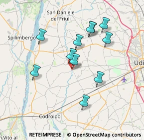 Mappa Via XI Febbraio, 33036 Mereto di Tomba UD, Italia (6.61182)
