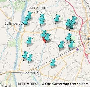 Mappa Via XI Febbraio, 33036 Mereto di Tomba UD, Italia (7.44389)