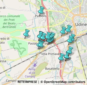 Mappa Via Roma, 33037 Pasian di Prato UD, Italia (1.3595)