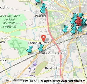 Mappa Via Roma, 33037 Pasian di Prato UD, Italia (2.899)