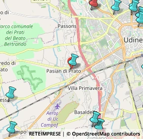 Mappa Via Roma, 33037 Pasian di Prato UD, Italia (3.72125)