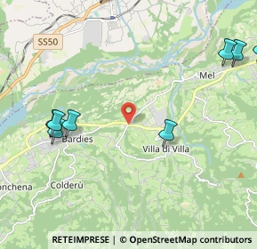Mappa Via San Candido, 32026 Borgo Valbelluna BL, Italia (3.03333)