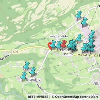 Mappa Via San Candido, 32026 Borgo Valbelluna BL, Italia (0.61538)