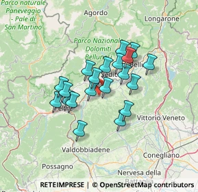 Mappa Via San Candido, 32026 Borgo Valbelluna BL, Italia (10.0055)