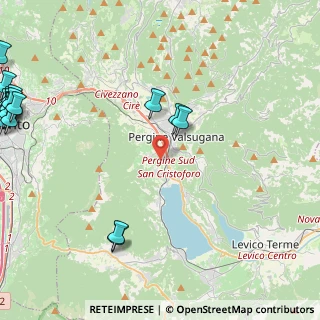 Mappa Via delle Stónfe, 38057 Pergine Valsugana TN, Italia (7.2795)