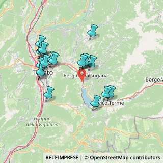 Mappa Via delle Stónfe, 38057 Pergine Valsugana TN, Italia (7.0065)