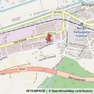Mappa Via Armentera, 8, 38051 Borgo Valsugana, Trento (Trentino-Alto Adige)