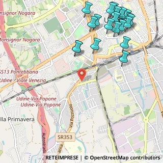 Mappa Via Paolo Fistulario, 33100 Udine UD, Italia (1.453)