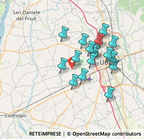 Mappa Via Silvio del Forno, 33037 Pasian di Prato UD, Italia (5.84824)