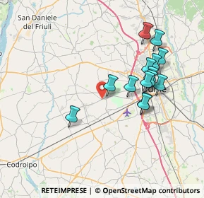 Mappa Via Silvio del Forno, 33037 Pasian di Prato UD, Italia (6.93357)