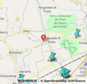 Mappa Via Silvio del Forno, 33037 Pasian di Prato UD, Italia (3.8255)