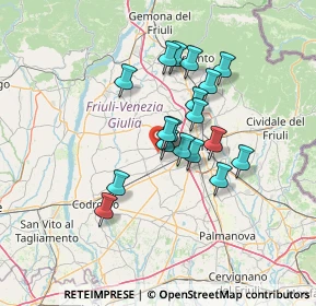 Mappa Via Silvio del Forno, 33037 Pasian di Prato UD, Italia (10.66056)
