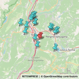 Mappa Strada Stretta, 38123 Trento TN, Italia (6.70471)