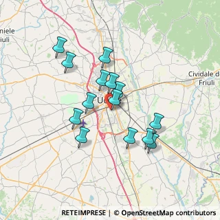 Mappa Via Portogruaro, 33100 Udine UD, Italia (5.97286)