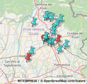 Mappa Via Variano, 33037 Pasian di Prato UD, Italia (10.425)