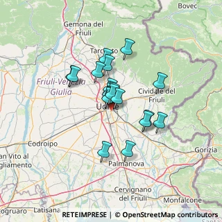 Mappa Via dei Carlini, 33100 Udine UD, Italia (9.073)
