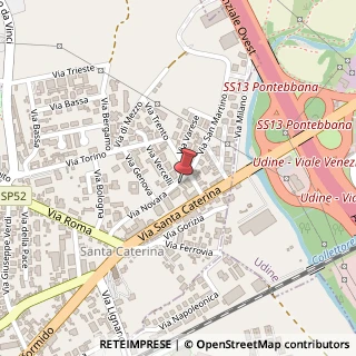 Mappa Via S. Caterina, 33037 Pasian di Prato UD, Italia, 33037 Pasian di Prato, Udine (Friuli-Venezia Giulia)