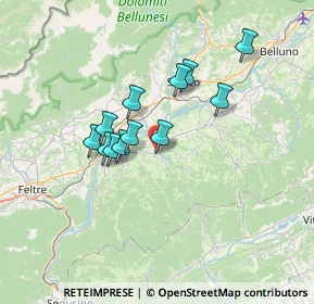 Mappa Via Piero Bargagni, 32026 Borgo Valbelluna BL, Italia (5.4025)