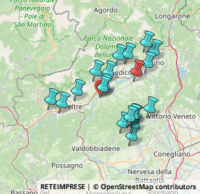 Mappa Via dell'Artigiano, 32026 Lentiai BL, Italia (11.795)