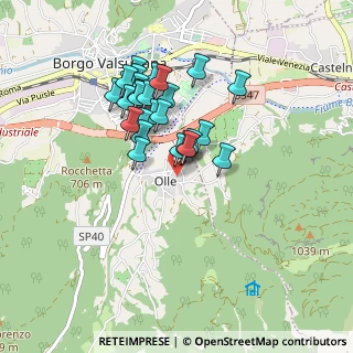 Mappa Via Novai, 38051 Borgo Valsugana TN, Italia (0.74286)