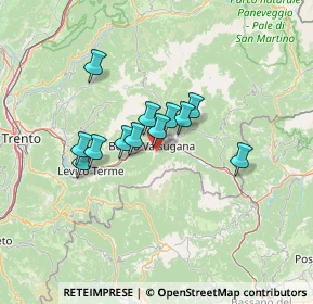 Mappa Via Novai, 38051 Borgo Valsugana TN, Italia (9.5525)