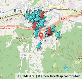 Mappa Via Feltre, 38051 Borgo Valsugana TN, Italia (0.68929)