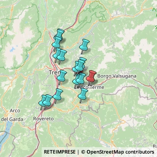 Mappa Via del Rastel, 38057 Pergine Valsugana TN, Italia (10.28)