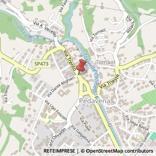Mappa Via Trento,  15, 32034 Pedavena, Belluno (Veneto)