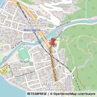 Mappa Viale Giuseppe Garibaldi, 3, 21061 Maccagno con Pino e Veddasca, Varese (Lombardia)