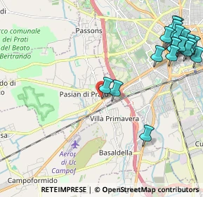 Mappa Via Beorchia, 33037 Pasian di Prato UD, Italia (2.904)