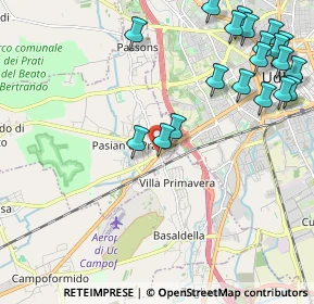 Mappa Via Beorchia, 33037 Pasian di Prato UD, Italia (2.6905)