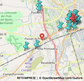 Mappa Via Beorchia, 33037 Pasian di Prato UD, Italia (2.849)