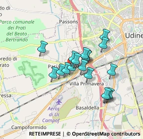 Mappa Via G. Puccini, 33037 Pasian di Prato UD, Italia (1.255)