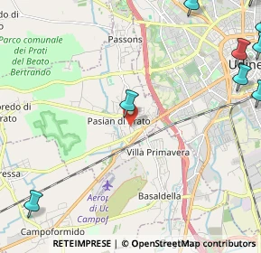 Mappa Via G. Puccini, 33037 Pasian di Prato UD, Italia (3.88)