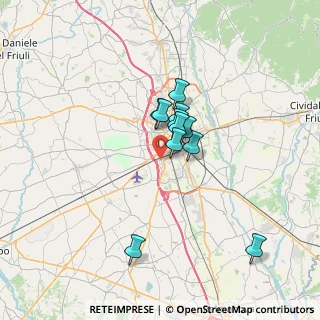 Mappa Via Attimis, 33100 Udine UD, Italia (4.77909)