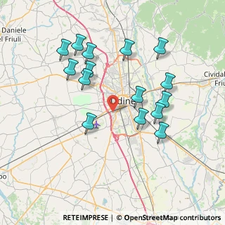 Mappa Via Attimis, 33100 Udine UD, Italia (7.426)