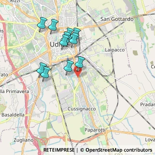 Mappa Via Osvaldo Lupieri, 33100 Udine UD, Italia (1.81636)