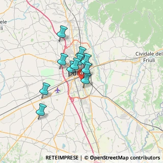 Mappa Via Osvaldo Lupieri, 33100 Udine UD, Italia (4.74909)
