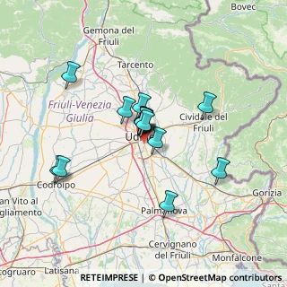 Mappa Via Osvaldo Lupieri, 33100 Udine UD, Italia (9.966)