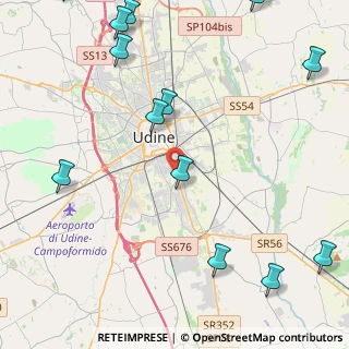Mappa Via Osvaldo Lupieri, 33100 Udine UD, Italia (6.13077)