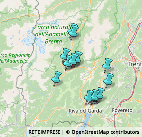 Mappa Via alla Croce, 38070 Tre Ville TN, Italia (10.82286)