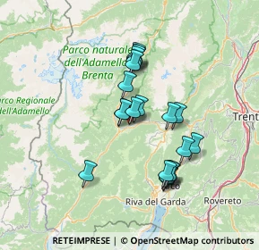 Mappa Via alla Croce, 38070 Tre Ville TN, Italia (11.537)